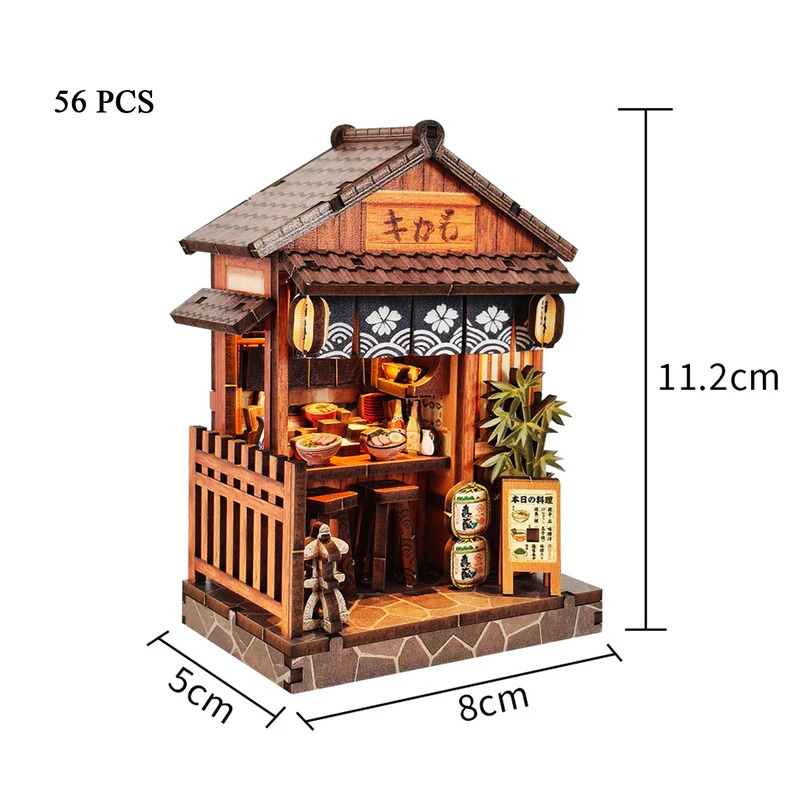Japanese Lighting Decor - 2027 DIY Wooden Mini Casa Japanese