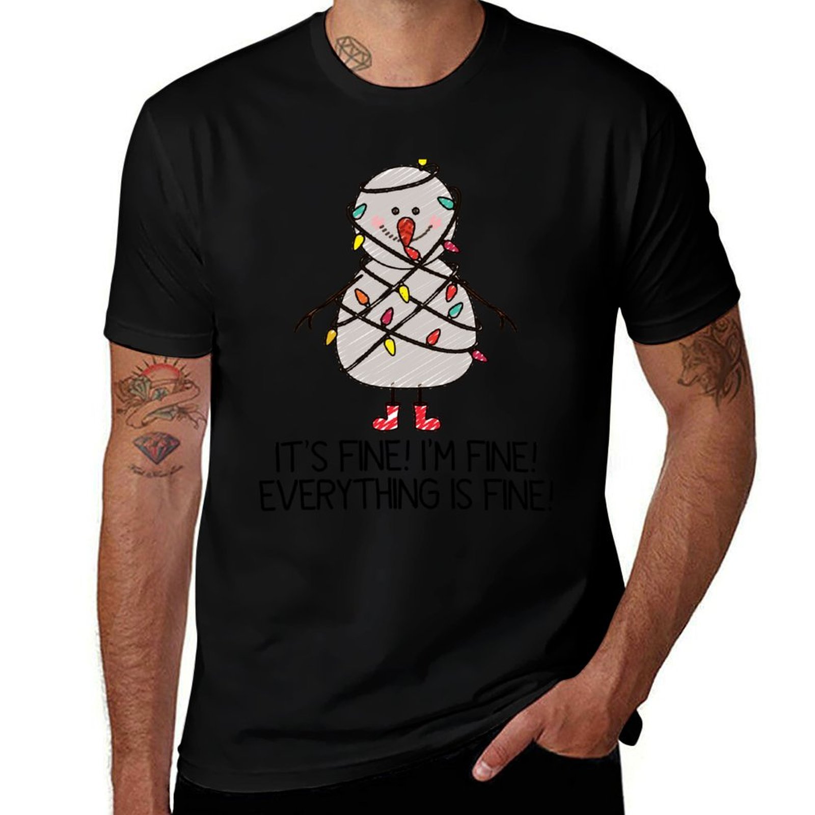 Santa'S Elves Holiday Lighting & Decor Llc - Ugly Holiday Sweaters - I'm Fine