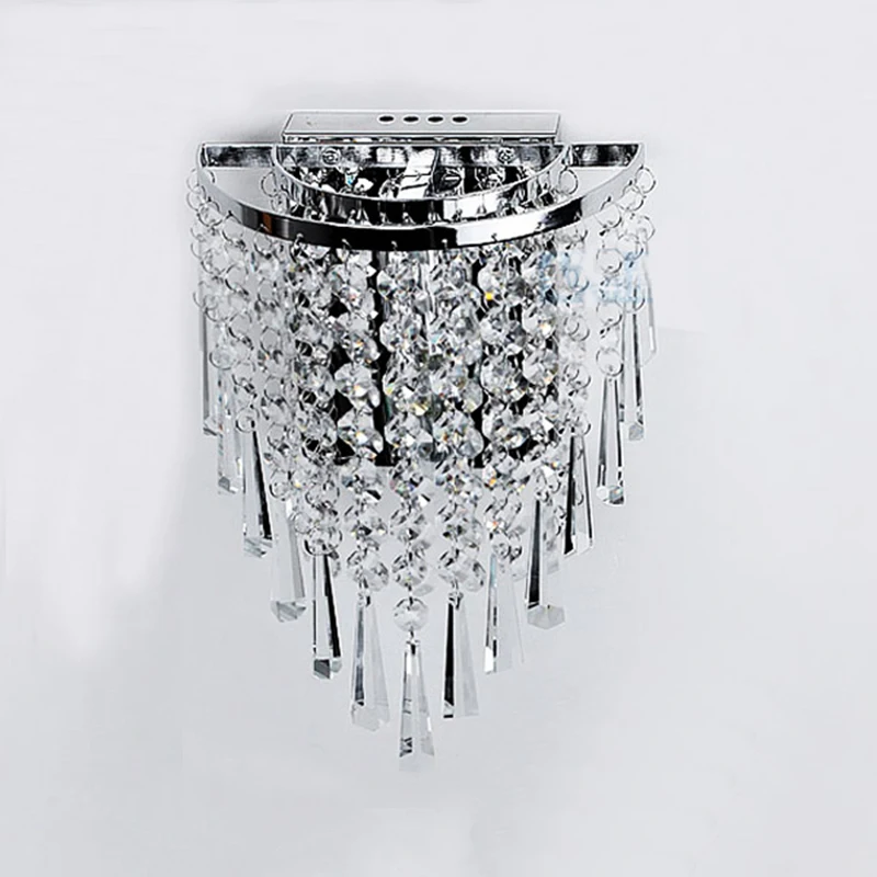 Foyer Lighting Wall Decor - 220V E14 Wall Lamp Modern Crystal