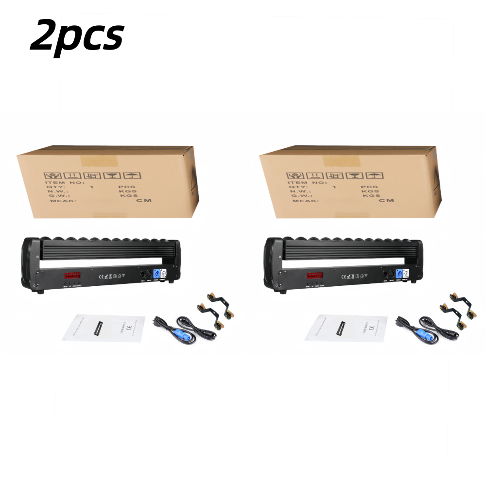 Fairy Light Curtain - 2pcs 250W Double Sides Beam Curtain&Strobe