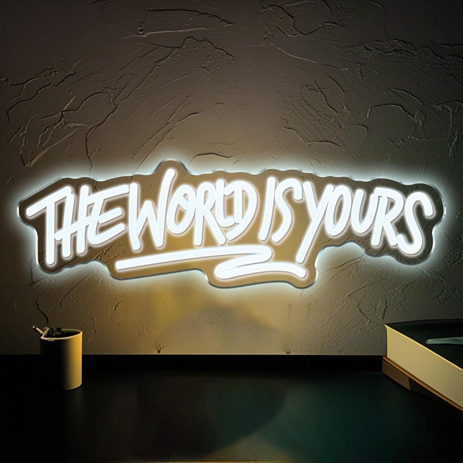 Lighting Decoration Wedding - The World is Yours Neon Sign