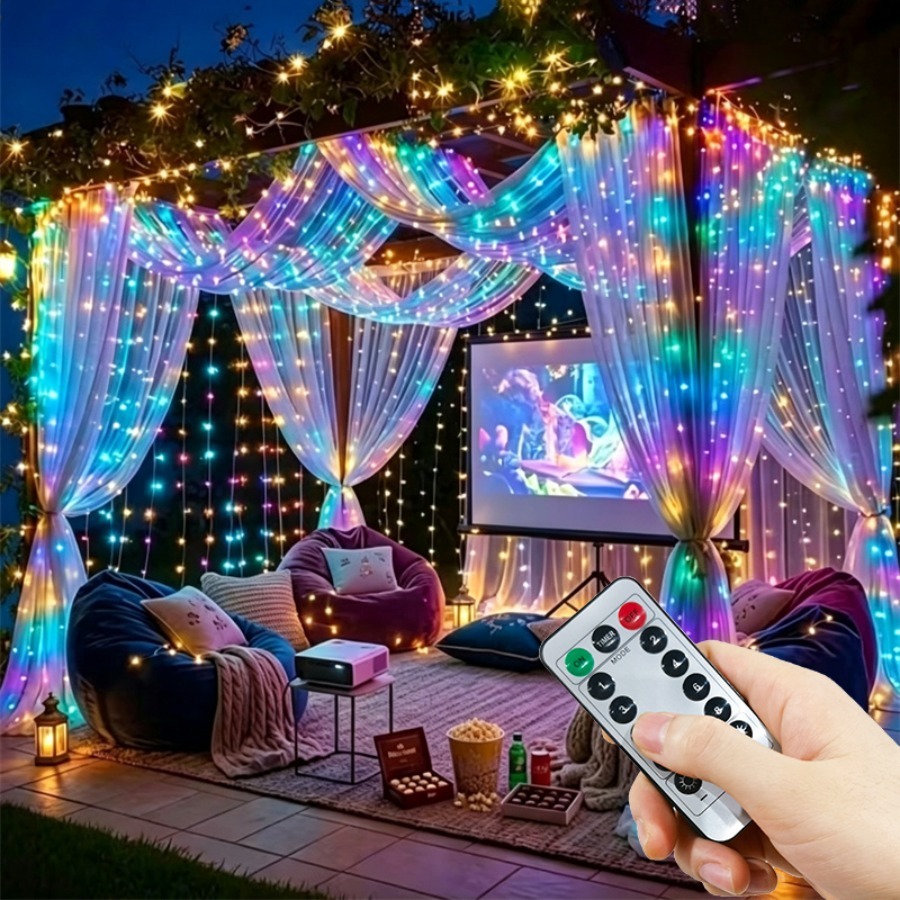 Fairy Light Curtain - 1pc Christmas Home Decoration USB 8