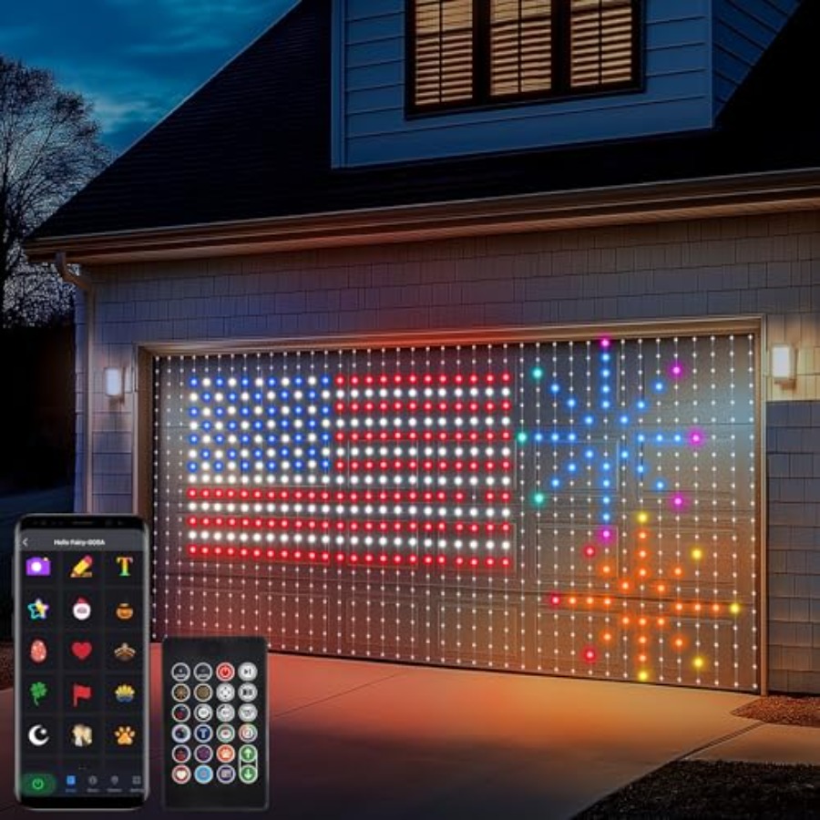 Fairy Light Curtain - Smart Curtain Lights 20Feet x 10Feet
