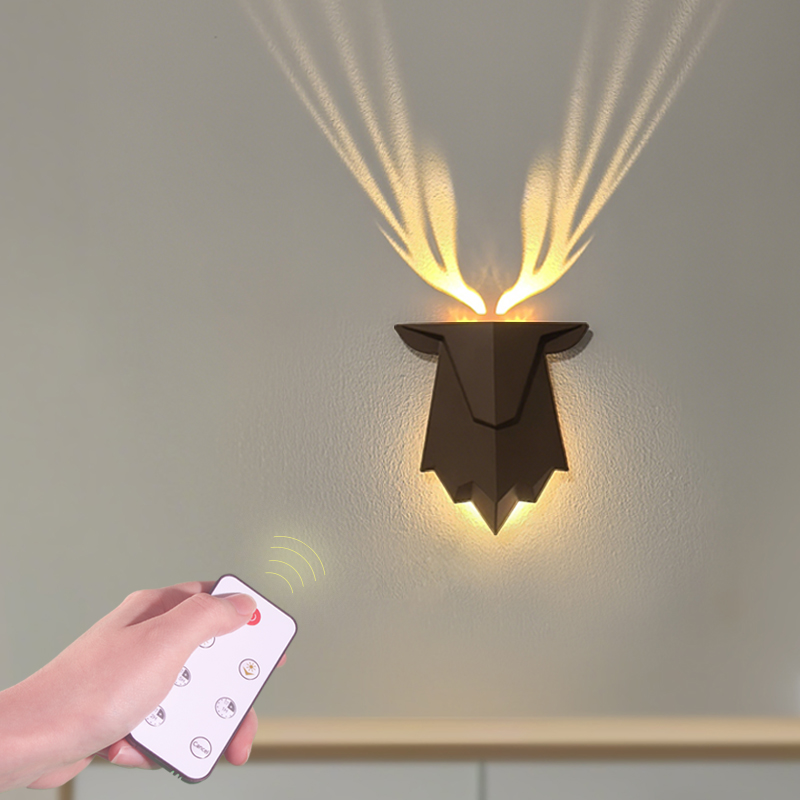 Deer Shadow Projector Lamp Roo - Foyer Lighting Wall Decor 评论和价格