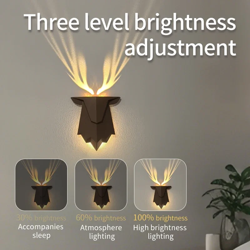 Deer Shadow Projector Lamp Roo - Foyer Lighting Wall Decor 评论和价格