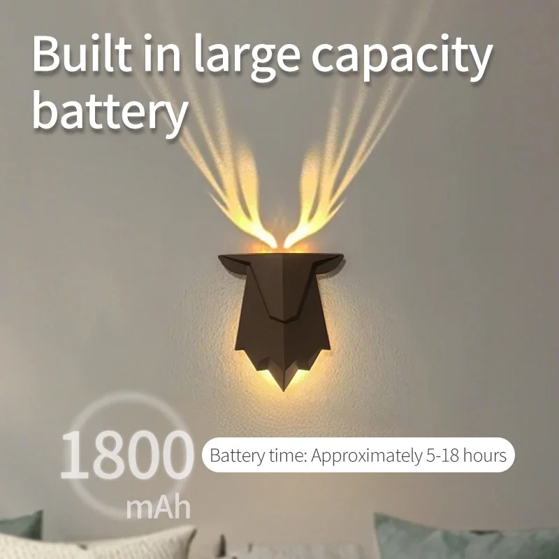 Deer Shadow Projector Lamp Roo - Foyer Lighting Wall Decor 评论和价格