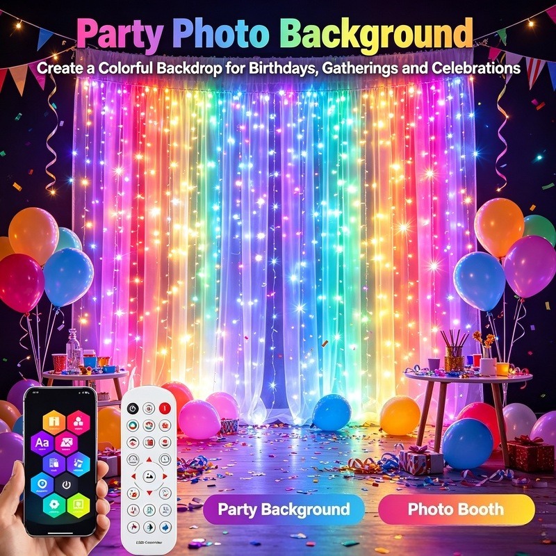 LED Curtain Lights USB Powered - Fairy Light Curtain 评论和价格