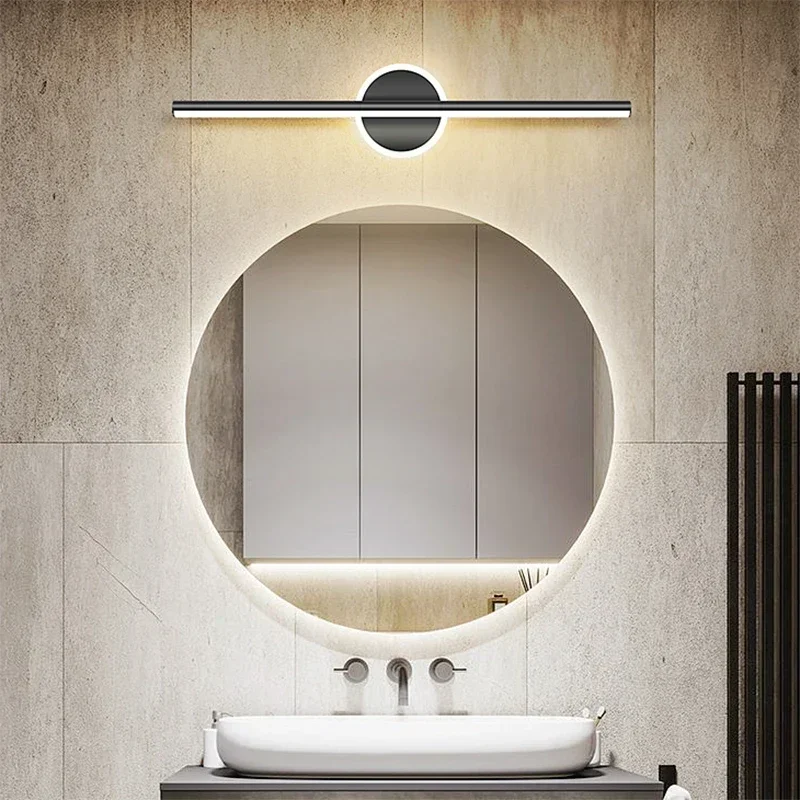 Modern LED Mirror Lamp 40/55cm - Foyer Lighting Wall Decor 评论和价格