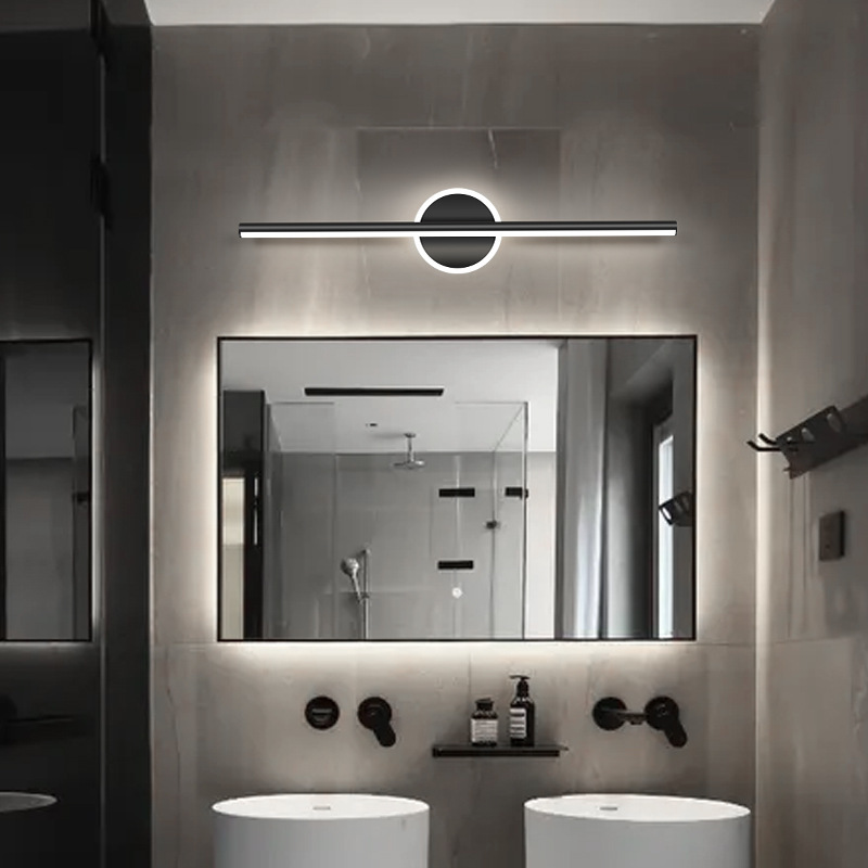 Modern LED Mirror Lamp 40/55cm - Foyer Lighting Wall Decor 评论和价格