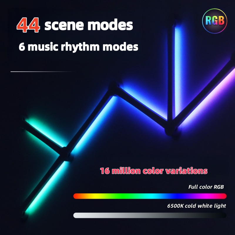 New Free Splicing DIY RGB Colo - Foyer Lighting Wall Decor 评论和价格
