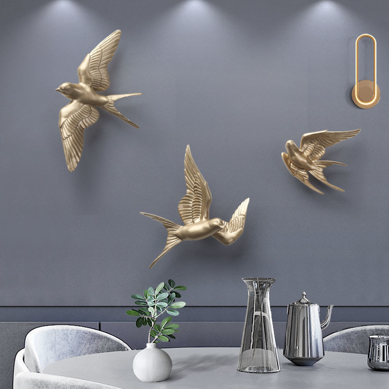 3D Bird Creative Hanging Decor - Foyer Lighting Wall Decor 评论和价格