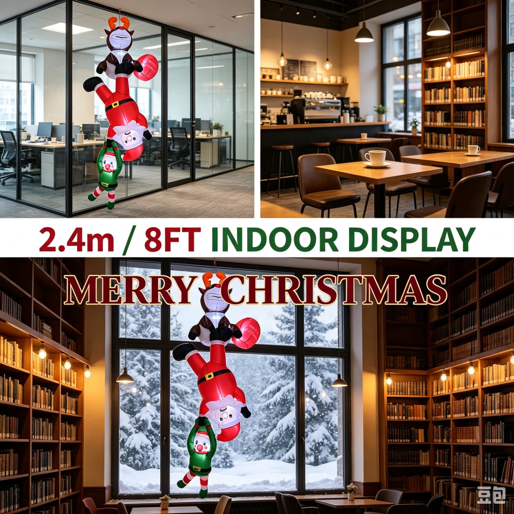 2.4M Inflatable Upside Down Sa - Santa'S Elves Holiday Lighting & Decor Llc 评论和价格