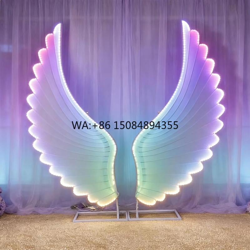 Glowing Angel Wings Light Prop - Lighting Decoration Wedding 评论和价格