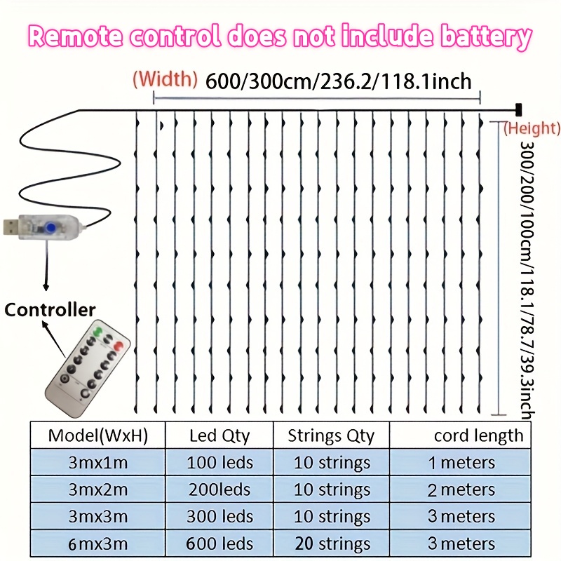 3/4/6m Curtain LED String Ligh - Fairy Light Curtain 评论和价格