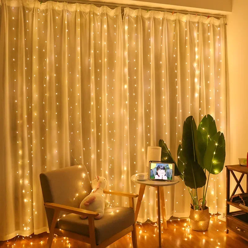 3/4/6m Curtain LED String Ligh - Fairy Light Curtain 评论和价格