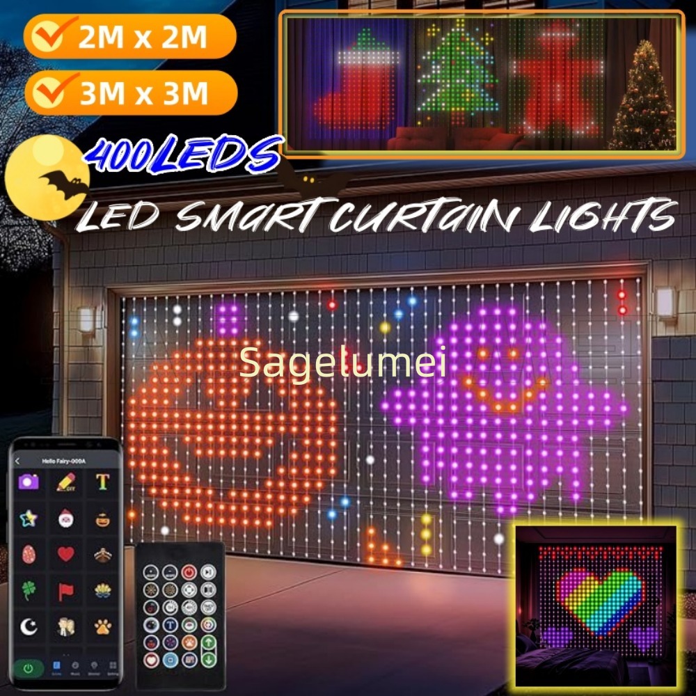 400LED String Lights Smart Cur - Fairy Light Curtain 评论和价格