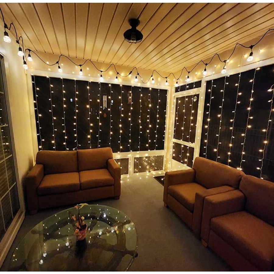 594 LED Curtain Lights 20 x 10 - Fairy Light Curtain 评论和价格