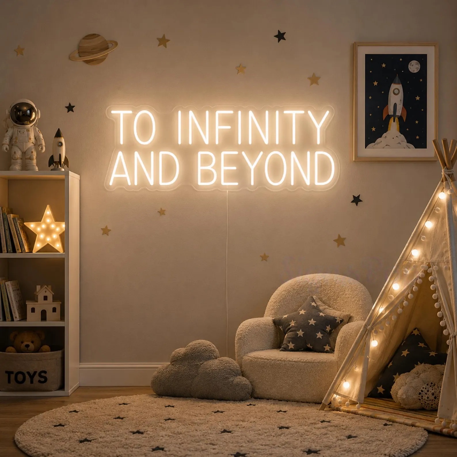 To Infinity And Beyond Neon Si - Lighting Decor And Beyond 评论和价格