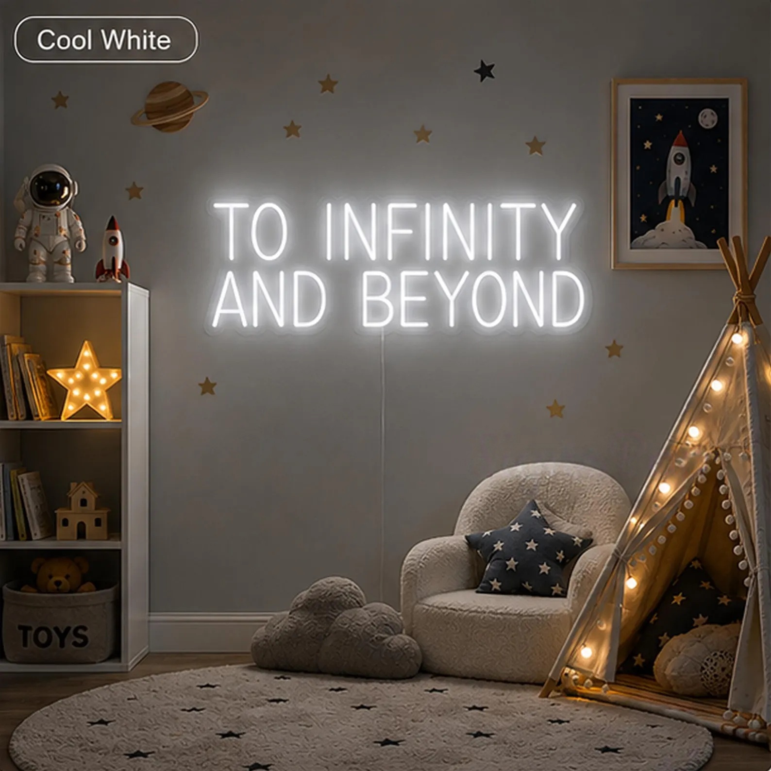 To Infinity And Beyond Neon Si - Lighting Decor And Beyond 评论和价格