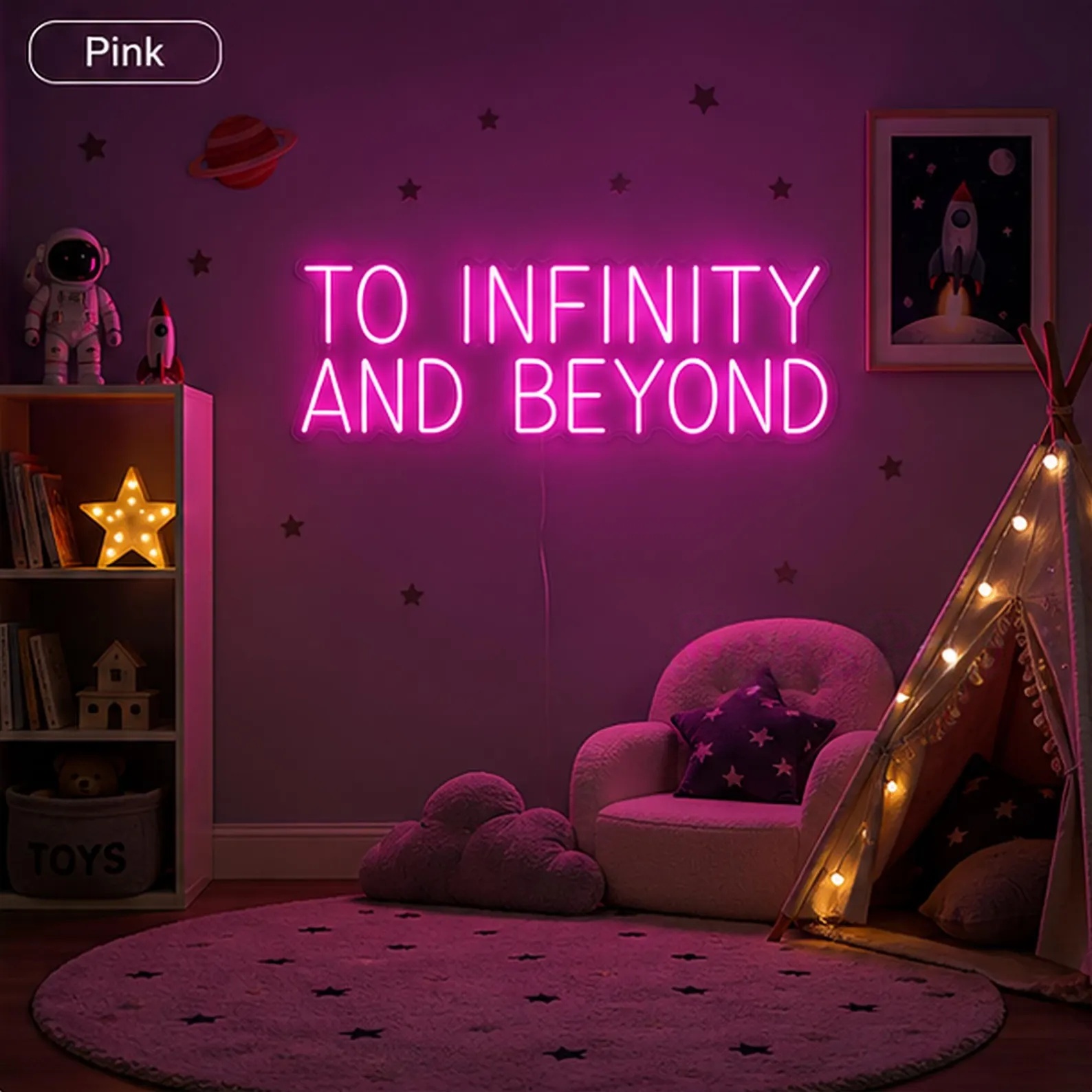 To Infinity And Beyond Neon Si - Lighting Decor And Beyond 评论和价格