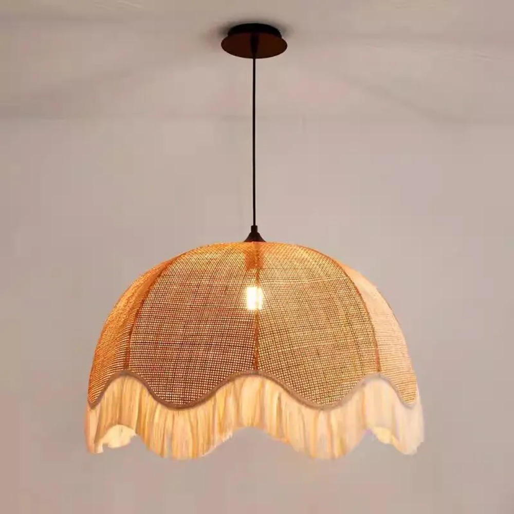 Japanese Wabi Sabi E27 Rattan  - Japanese Lighting Decor 评论和价格
