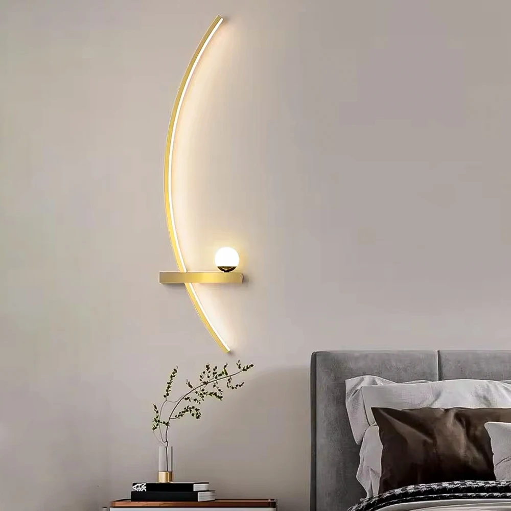 Modern LED Wall Lamps Minimali - Foyer Lighting Wall Decor 评论和价格