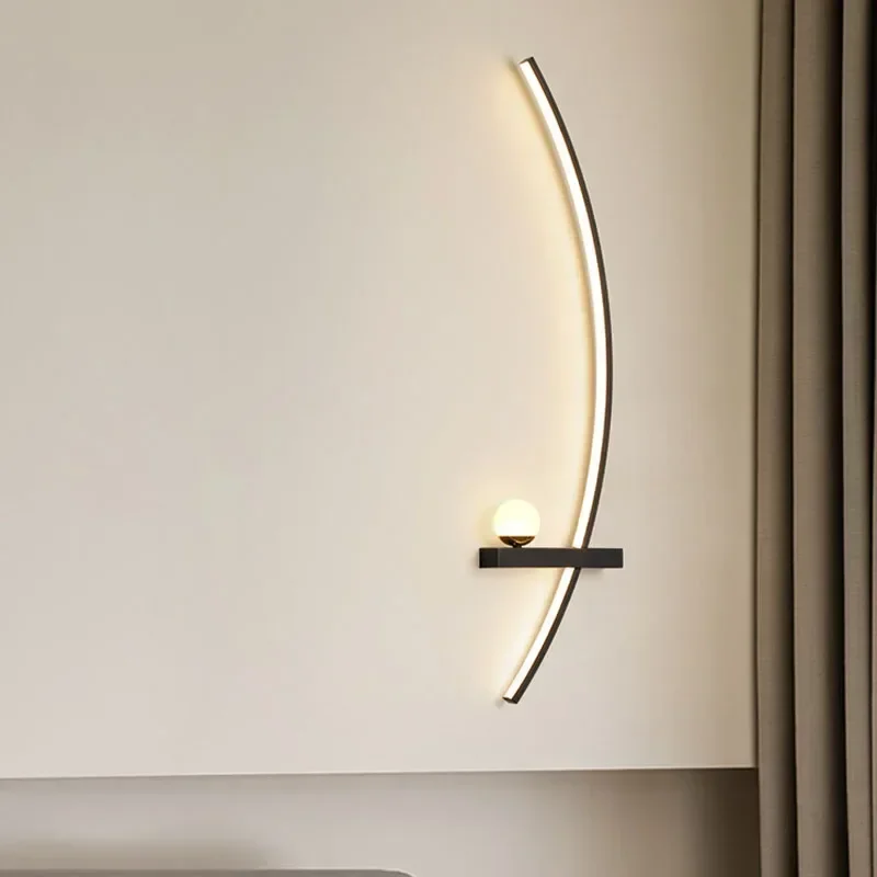 Modern LED Wall Lamps Minimali - Foyer Lighting Wall Decor 评论和价格