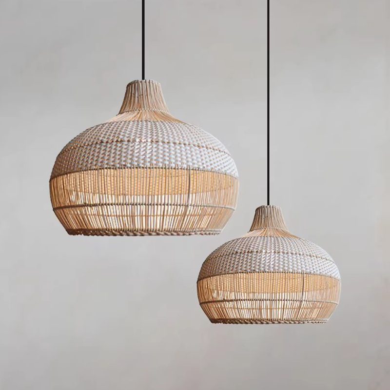 Japanese Wabi Sabi Rattan Weav - Japanese Lighting Decor 评论和价格