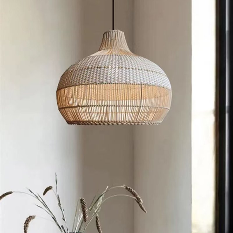 Japanese Wabi Sabi Rattan Weav - Japanese Lighting Decor 评论和价格