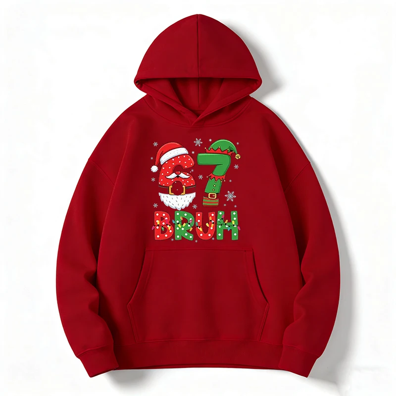 67 Bruh Christmas Hoodie, Unis - Santa'S Elves Holiday Lighting & Decor Llc 评论和价格