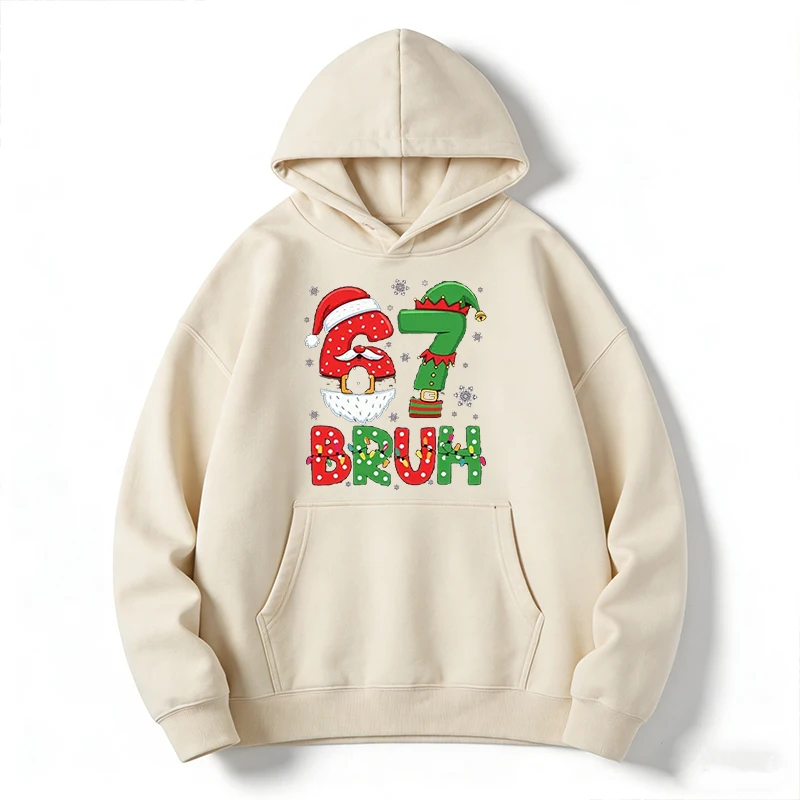 67 Bruh Christmas Hoodie, Unis - Santa'S Elves Holiday Lighting & Decor Llc 评论和价格