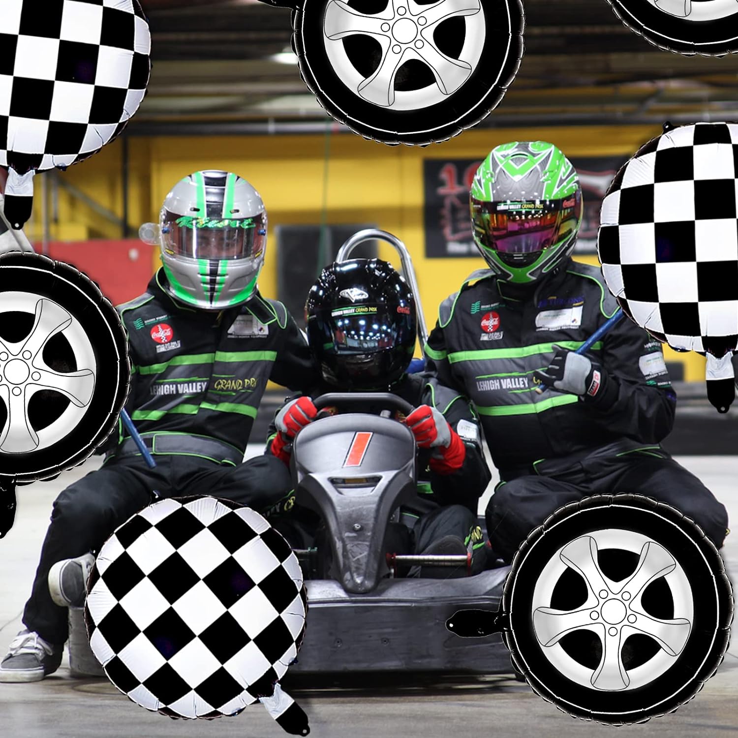 6 Pack of 18 inch Racing Theme - Lighting Mcqueen Decor 评论和价格