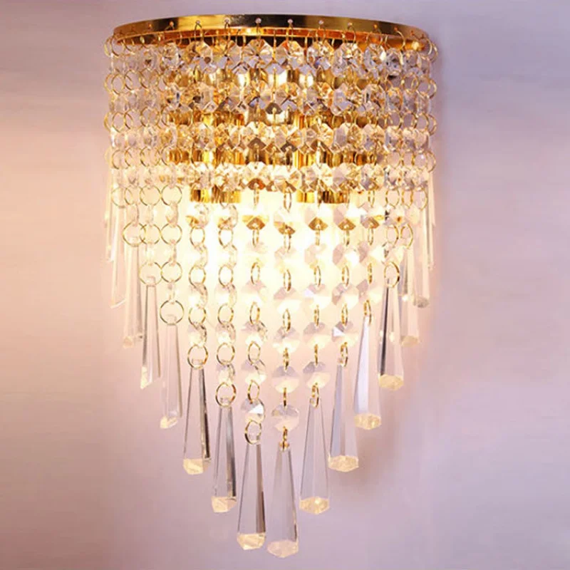 220V E14 Wall Lamp Modern Crys - Foyer Lighting Wall Decor 评论和价格