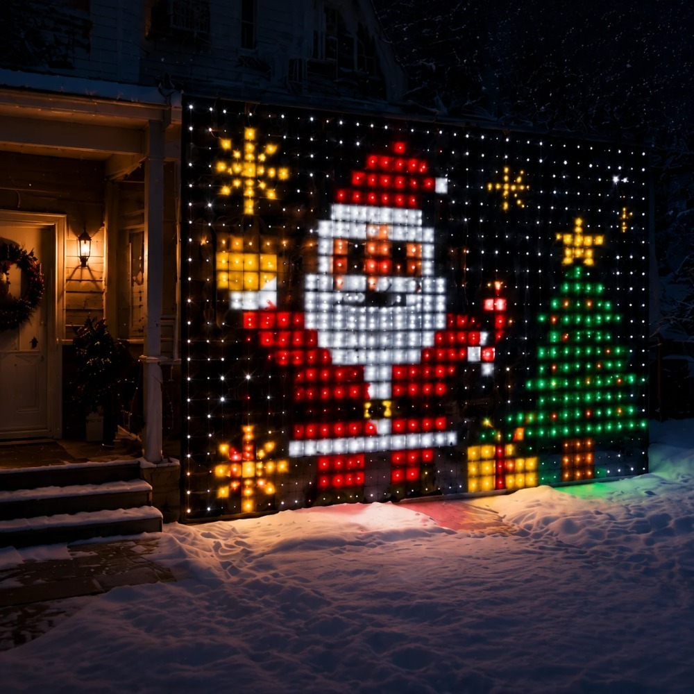 Smart RGB LED Curtain Lights B - Fairy Light Curtain 评论和价格