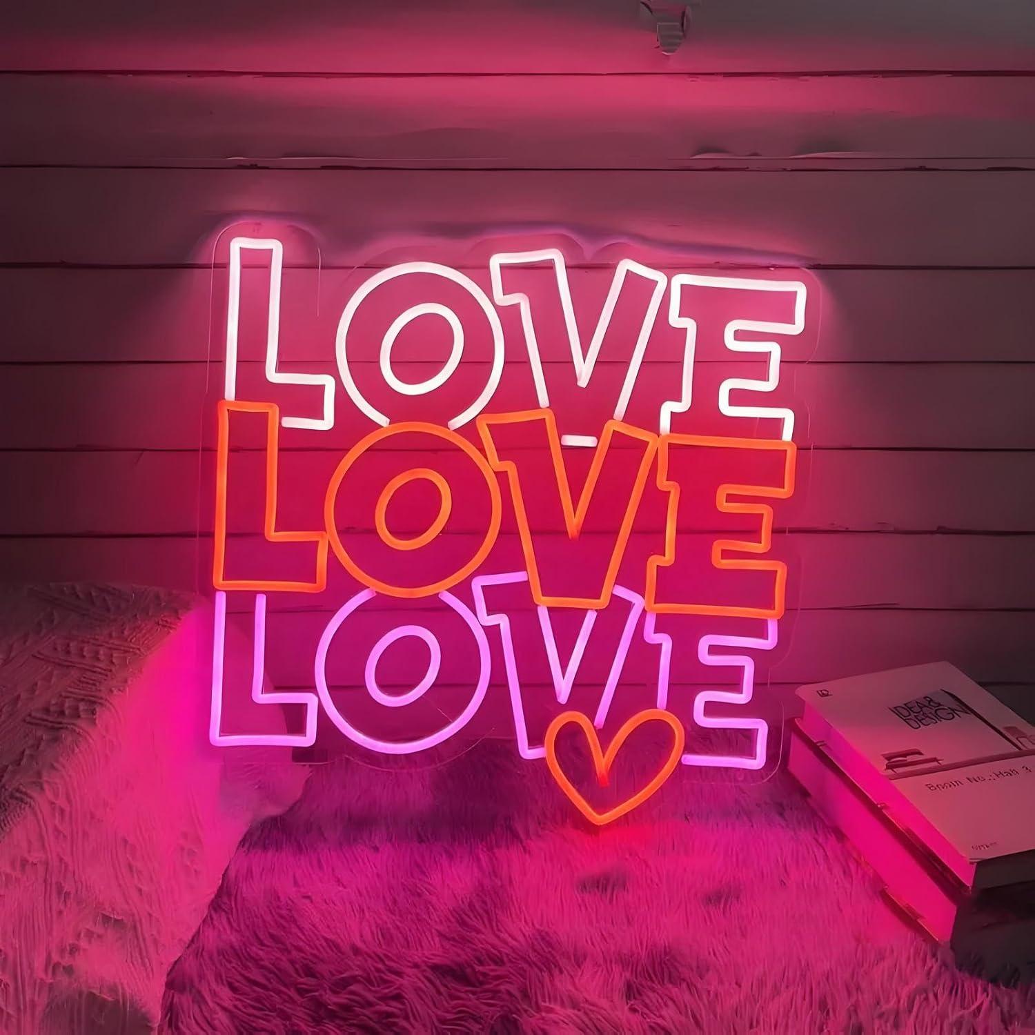 Love Neon Sign USB Dimmable LE - Lighting Decoration Wedding 评论和价格