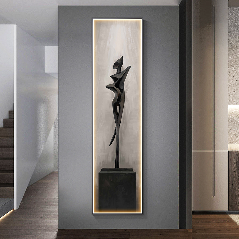 Modern Abstract Art Interior P - Foyer Lighting Wall Decor 评论和价格