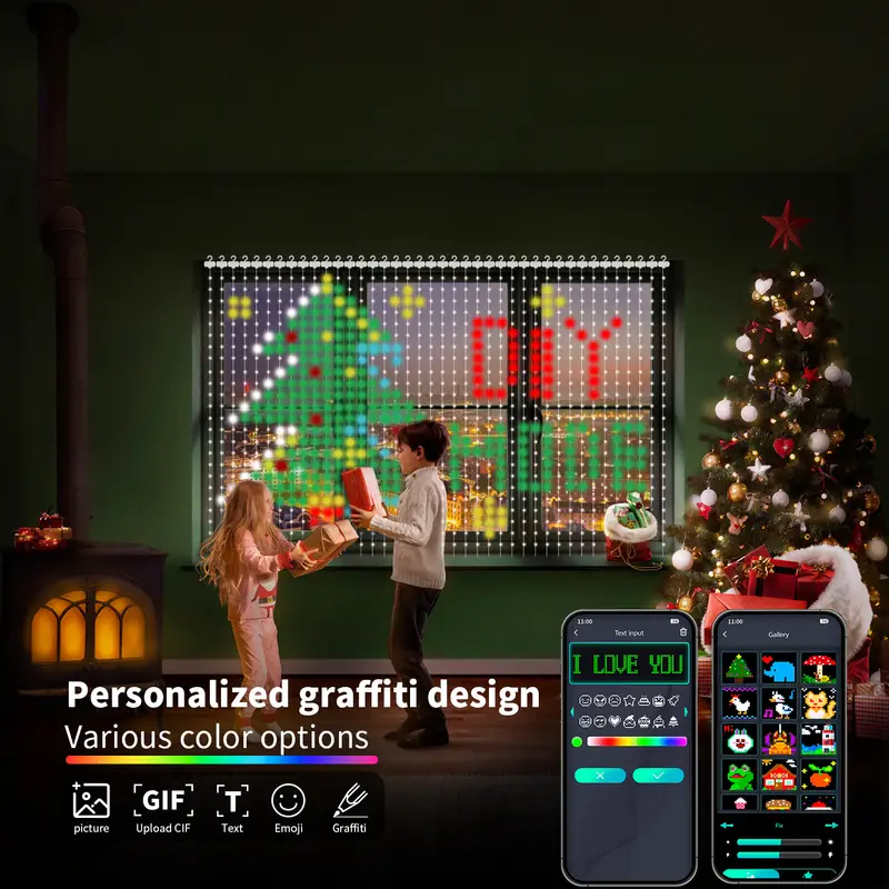 App Remote Control RGBIC Smart - Fairy Light Curtain 评论和价格