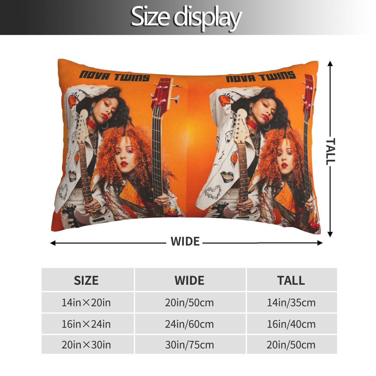 Nova Twins Rectangle Pillowcas - Nova Decor & Lighting Julestjerne 评论和价格