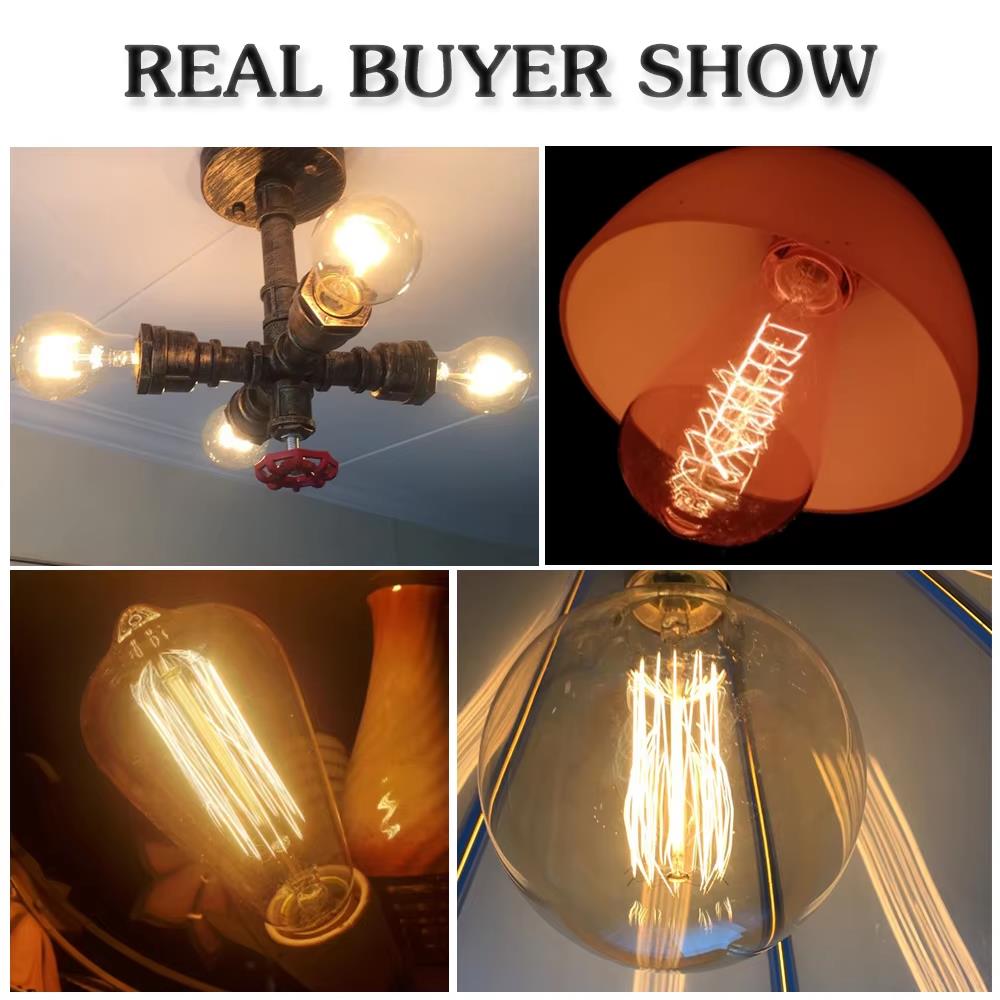 Retro Edison Light Bulb E27 40 - Lighting Decoration Ideas 评论和价格