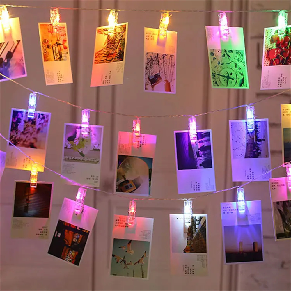 3M LED String Fairy Lights Pho - Lighting Room Decor Photo 评论和价格