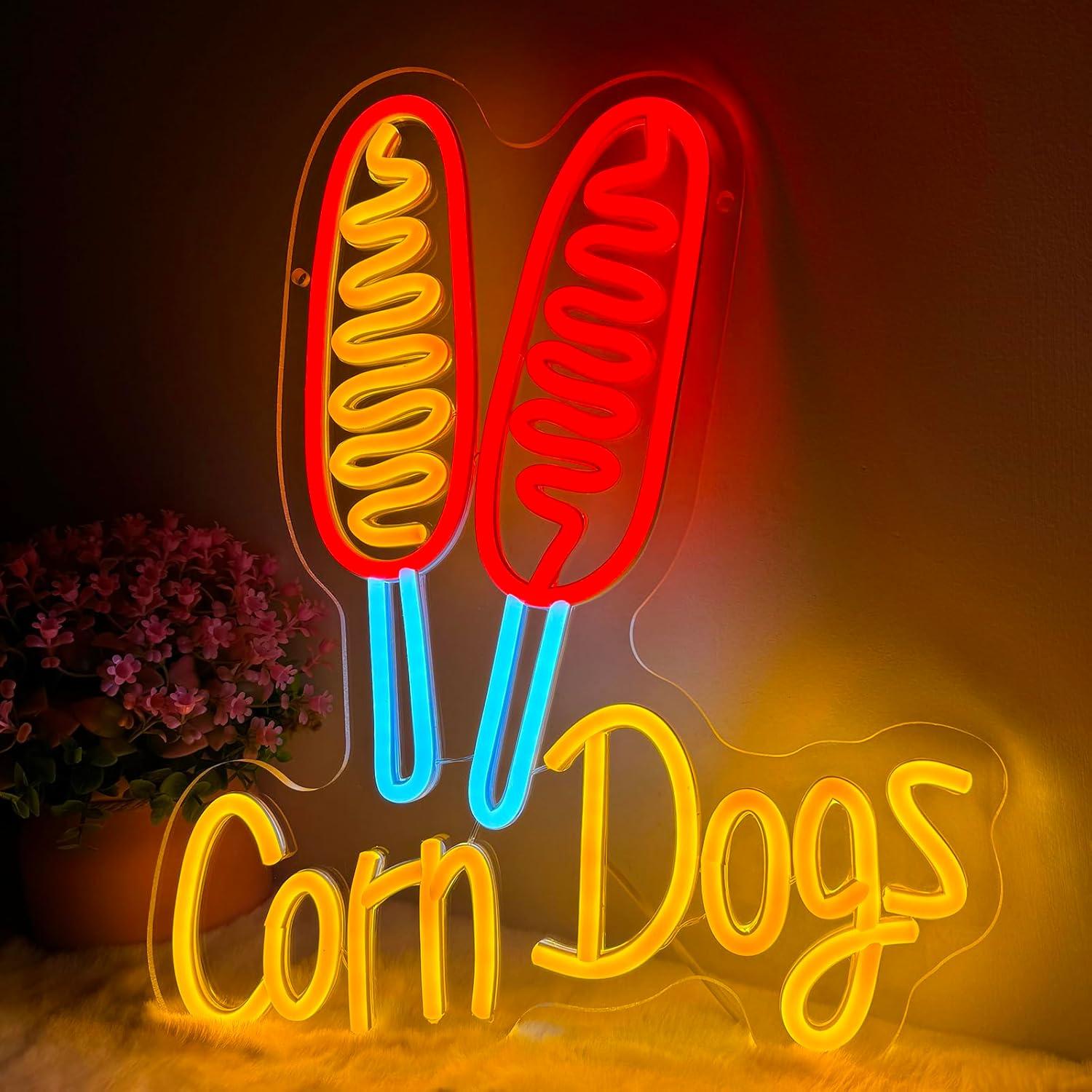 Corn Dog Neon Sign Snack USB D - Lighting Decoration Wedding 评论和价格