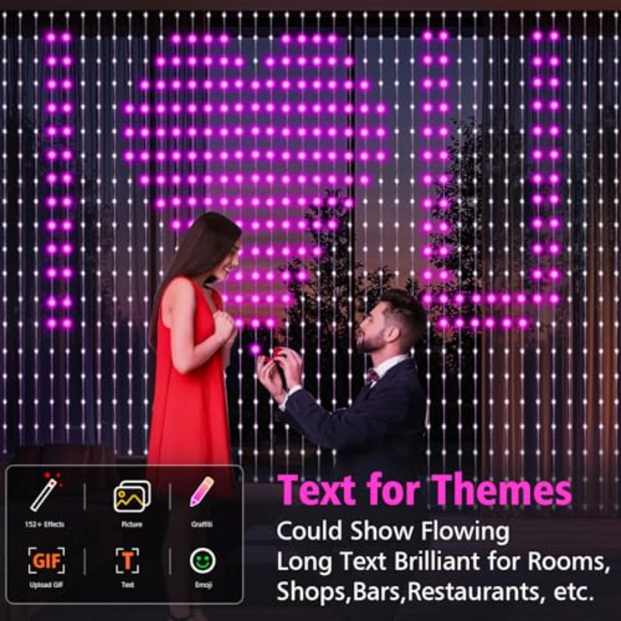 Smart Curtain Lights 20Feet x  - Fairy Light Curtain 评论和价格