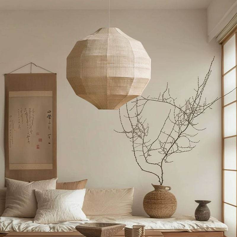 Japanese Wabi Sabi Fabric E27  - Japanese Lighting Decor 评论和价格